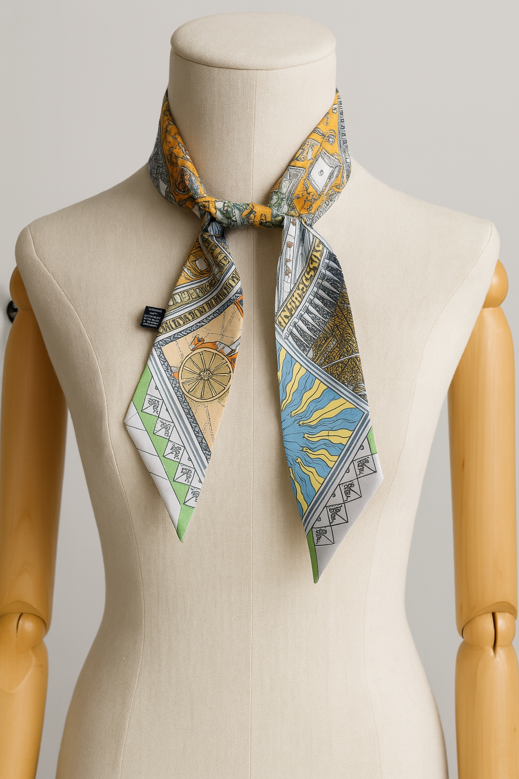 Voile de Lune – Ribbon Scarf (5 × 90 cm)