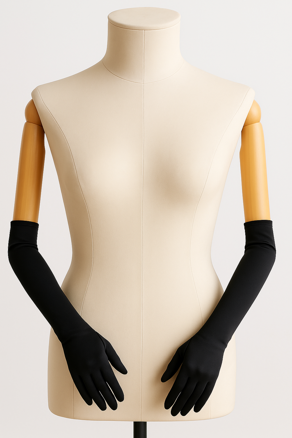 Lignée Élégante  - Satin Elbow Gloves