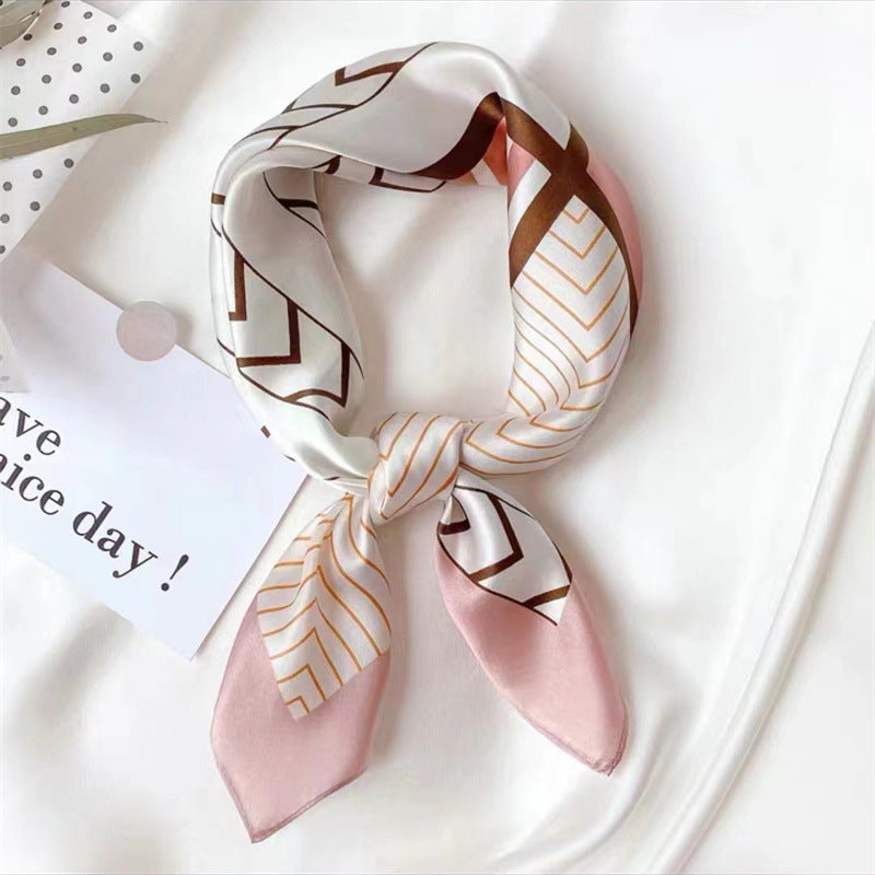 Ciel Drapé – Silk Scarf (53 × 53 cm)