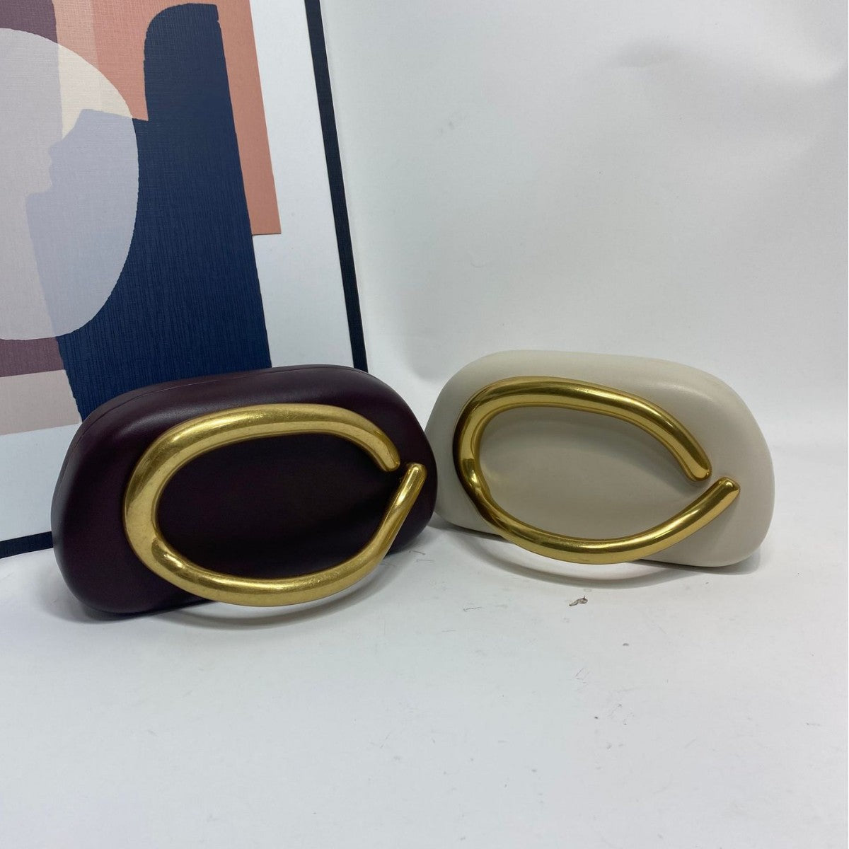 Riviera Metal Clutch Bag