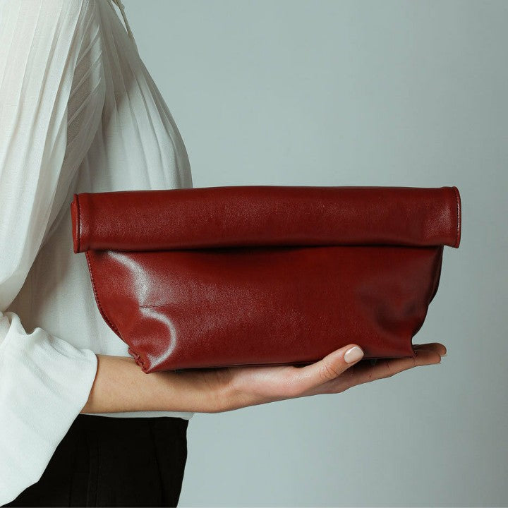 Curling Envelope Clutch Bag
