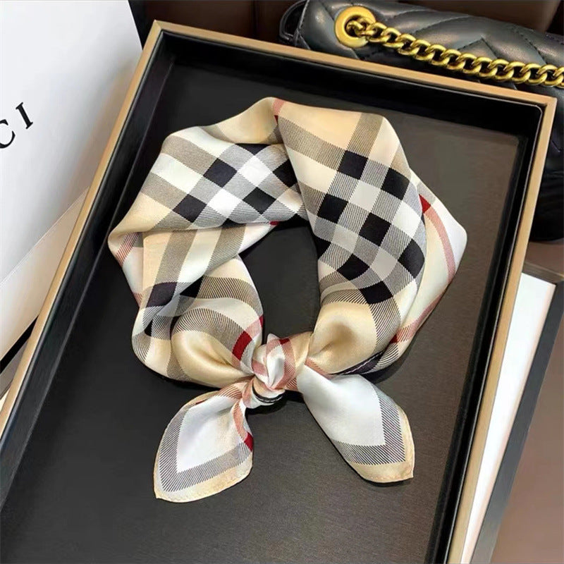 Ciel Drapé – Silk Scarf (53 × 53 cm)