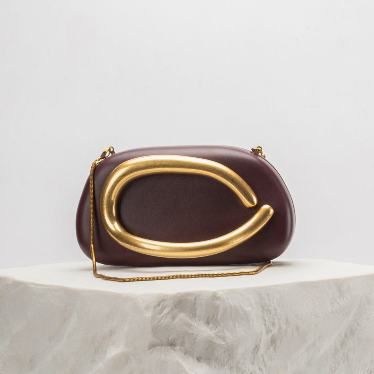 Riviera Metal Clutch Bag