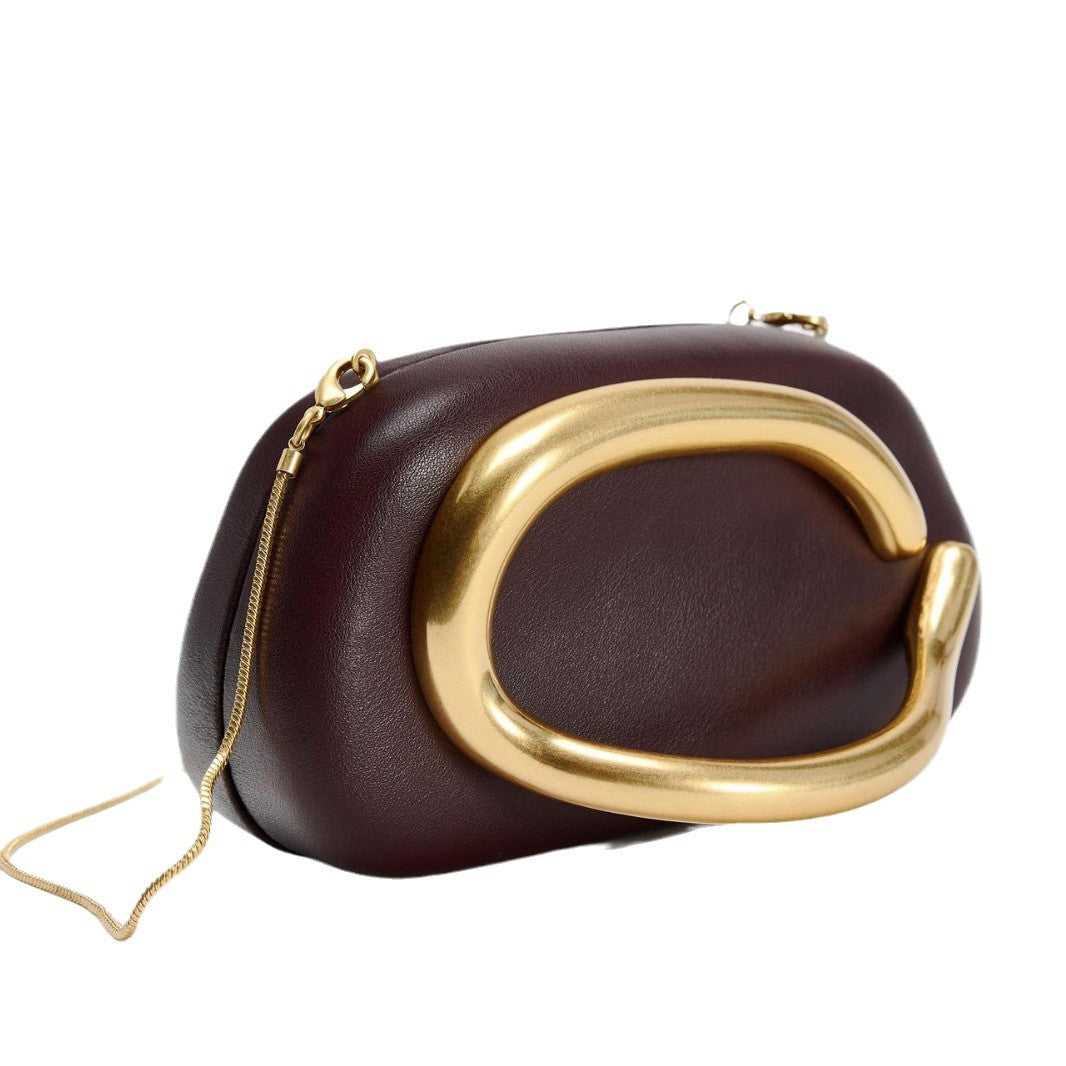 Riviera Metal Clutch Bag