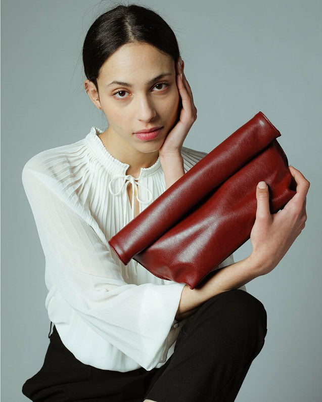 Curling Envelope Clutch Bag