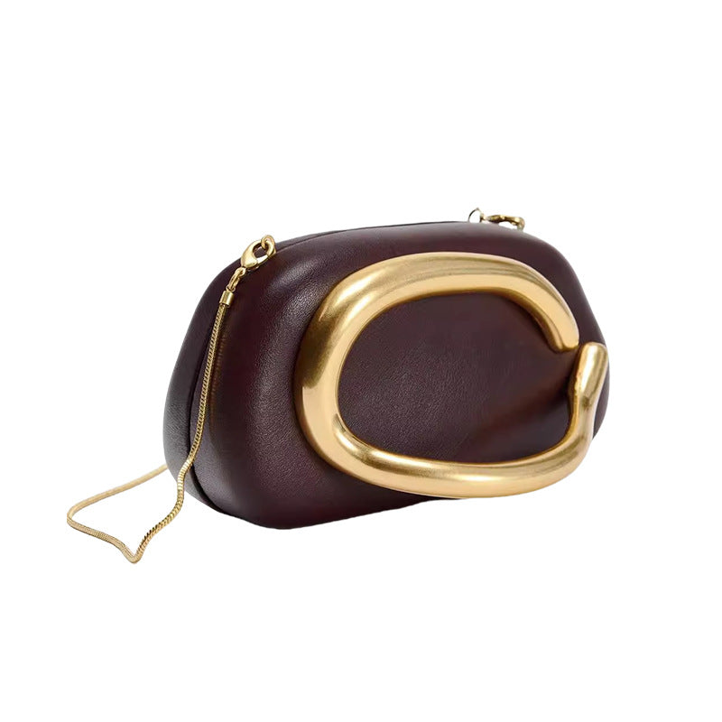 Riviera Metal Clutch Bag