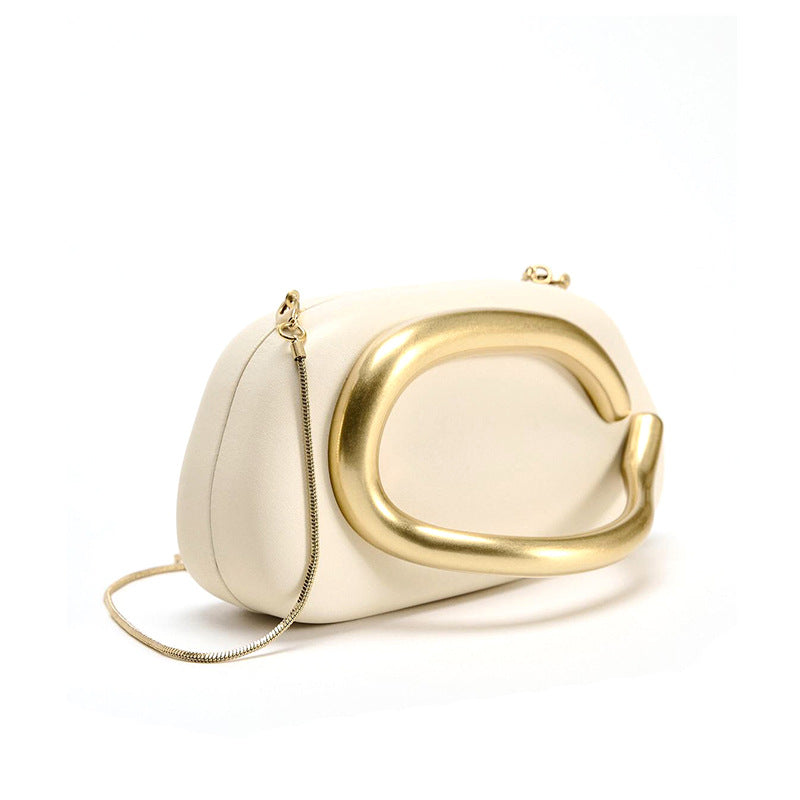 Riviera Metal Clutch Bag