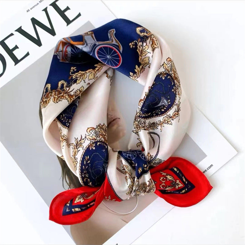 Ciel Drapé – Silk Scarf (53 × 53 cm)