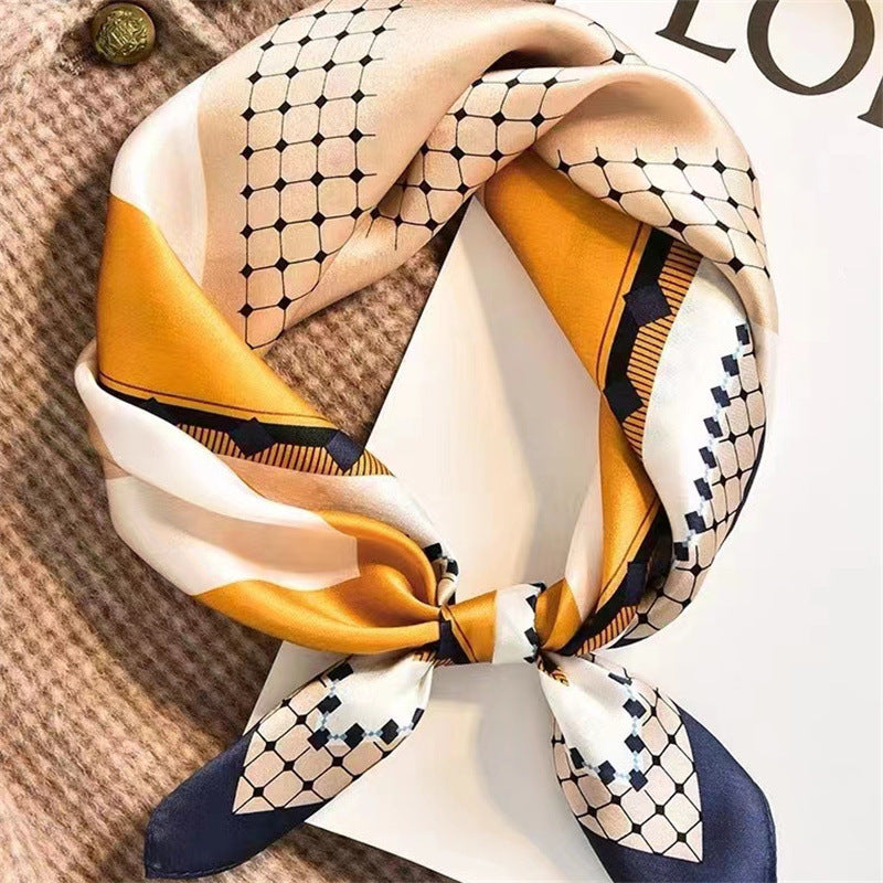 Ciel Drapé – Silk Scarf (53 × 53 cm)