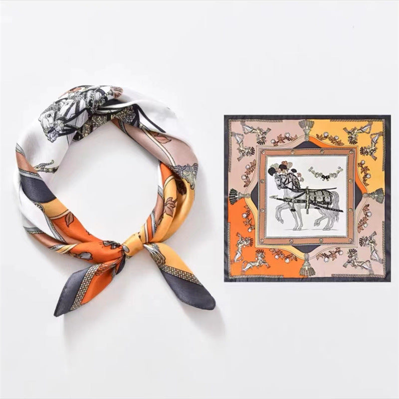 Ciel Drapé – Silk Scarf (53 × 53 cm)