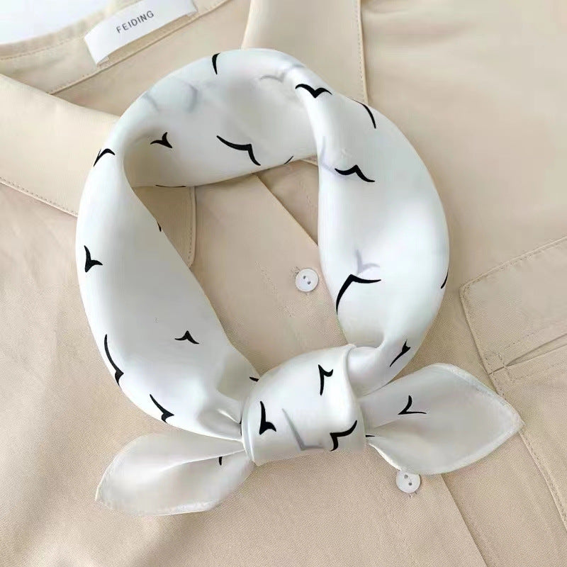 Ciel Drapé – Silk Scarf (53 × 53 cm)