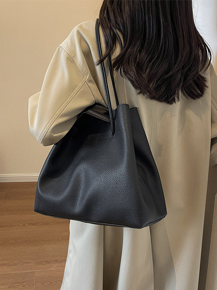 Grote capaciteit damestas, draagbare schoudertas