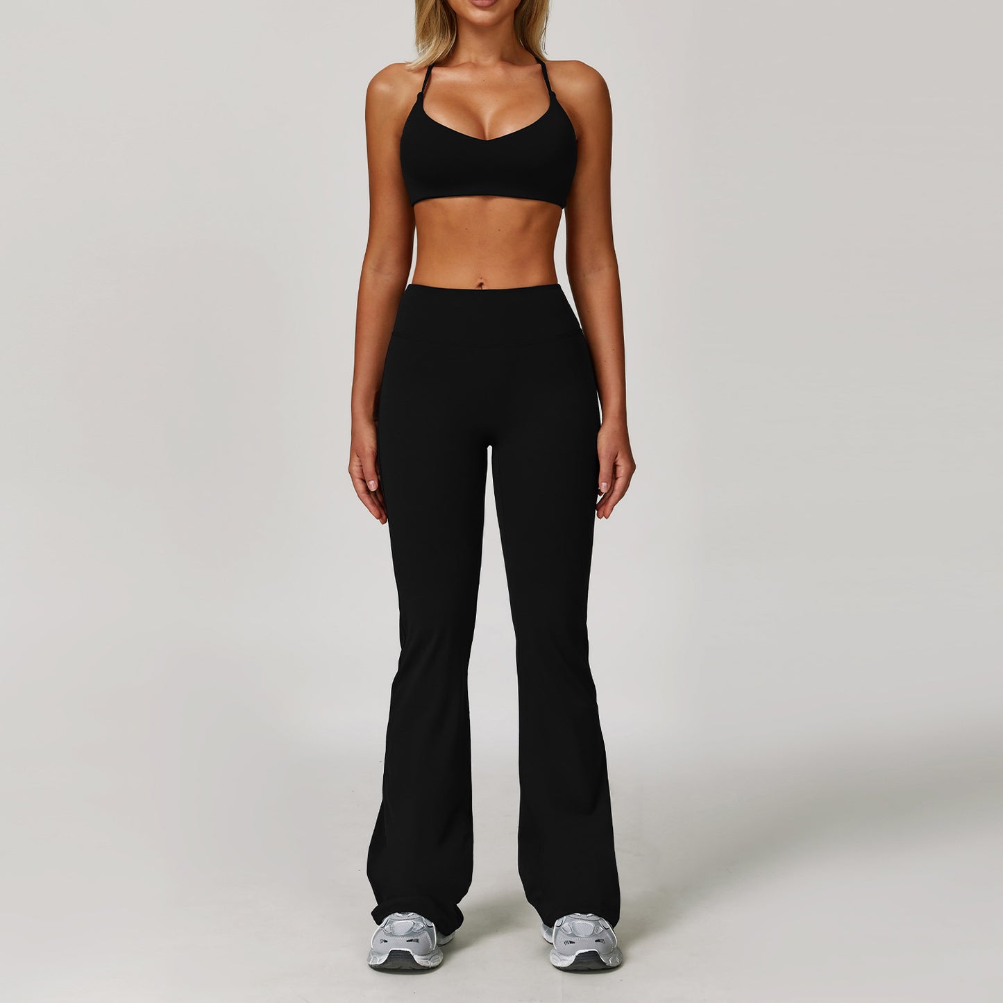 BRA & BOTTOM Tight Quick-drying Fitness Sanding Yoga Suit