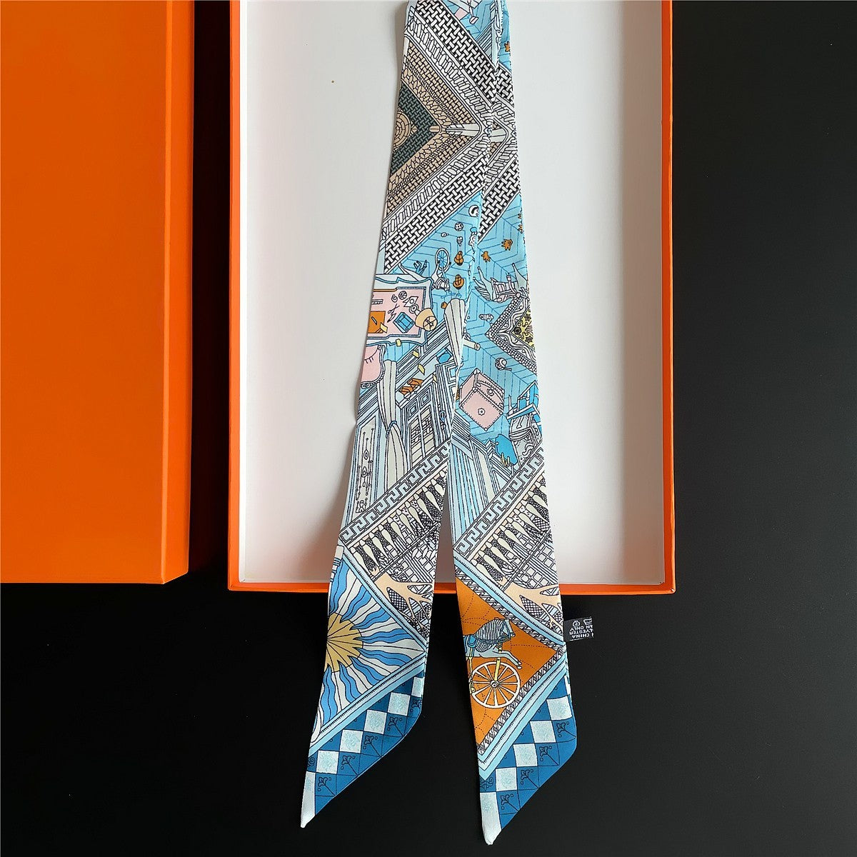 Voile de Lune – Ribbon Scarf (5 × 90 cm)