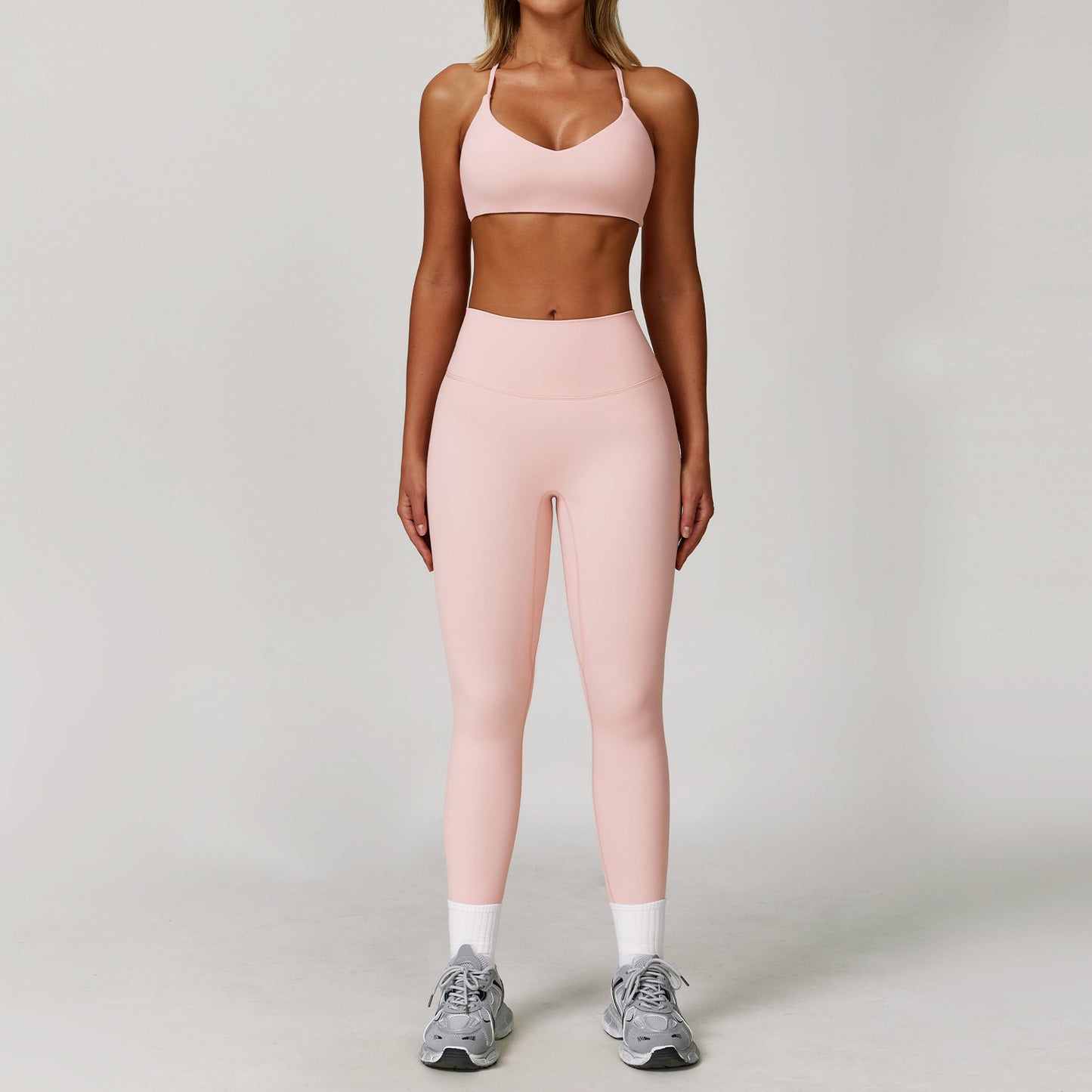 BRA & BOTTOM Tight Quick-drying Fitness Sanding Yoga Suit