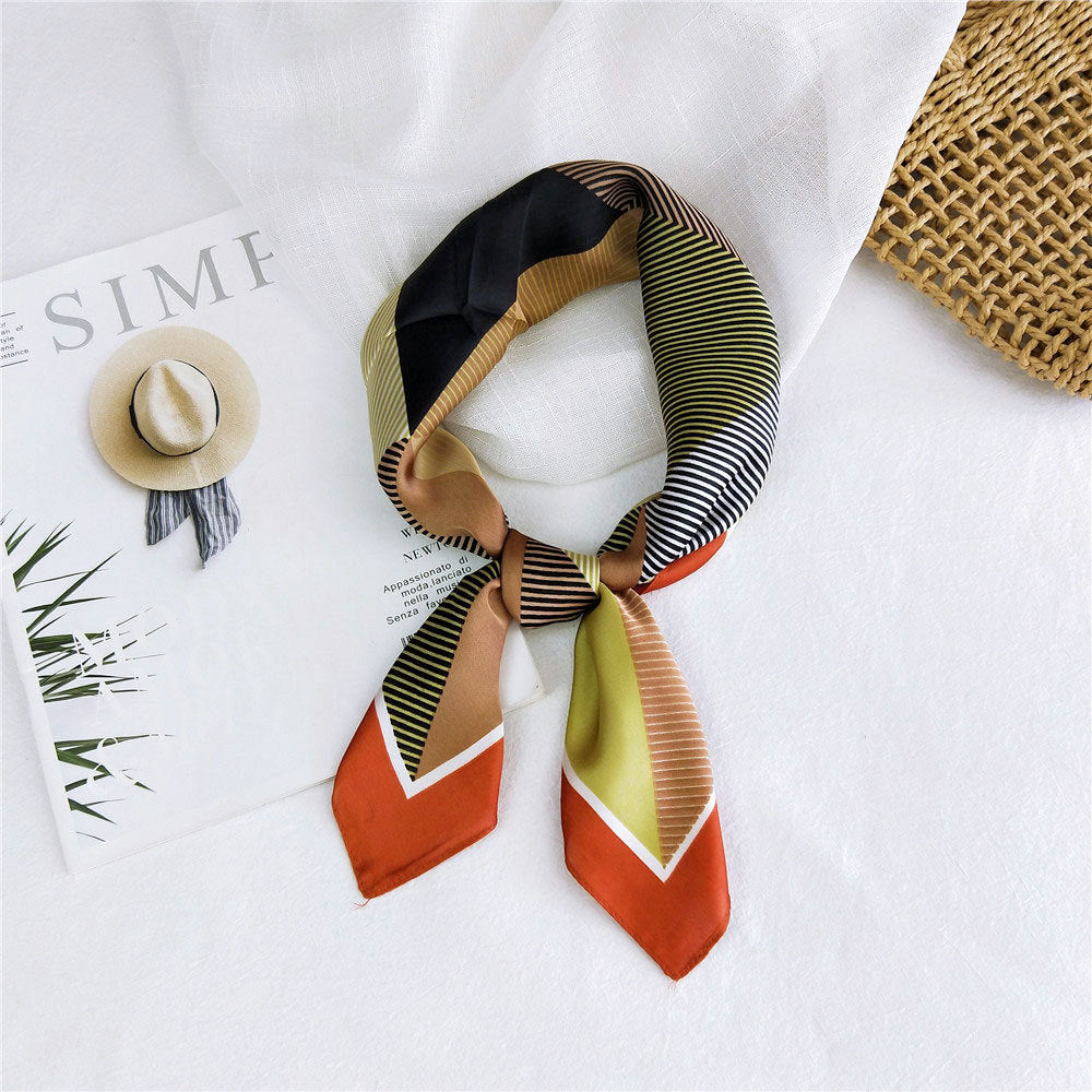 4 Color Grid Orange Edge