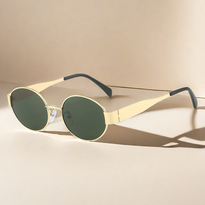 Gold Frame Dark Green Lens