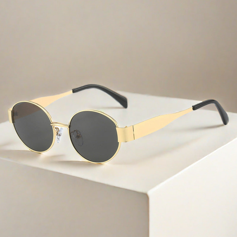 Gold Frame Gray Lens