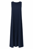 The Right Bank Riviera Linen - Cotton Maxi Dress
