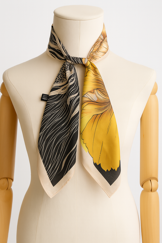 Tuilerie Touch – Silk Scarf (70 × 70 cm)