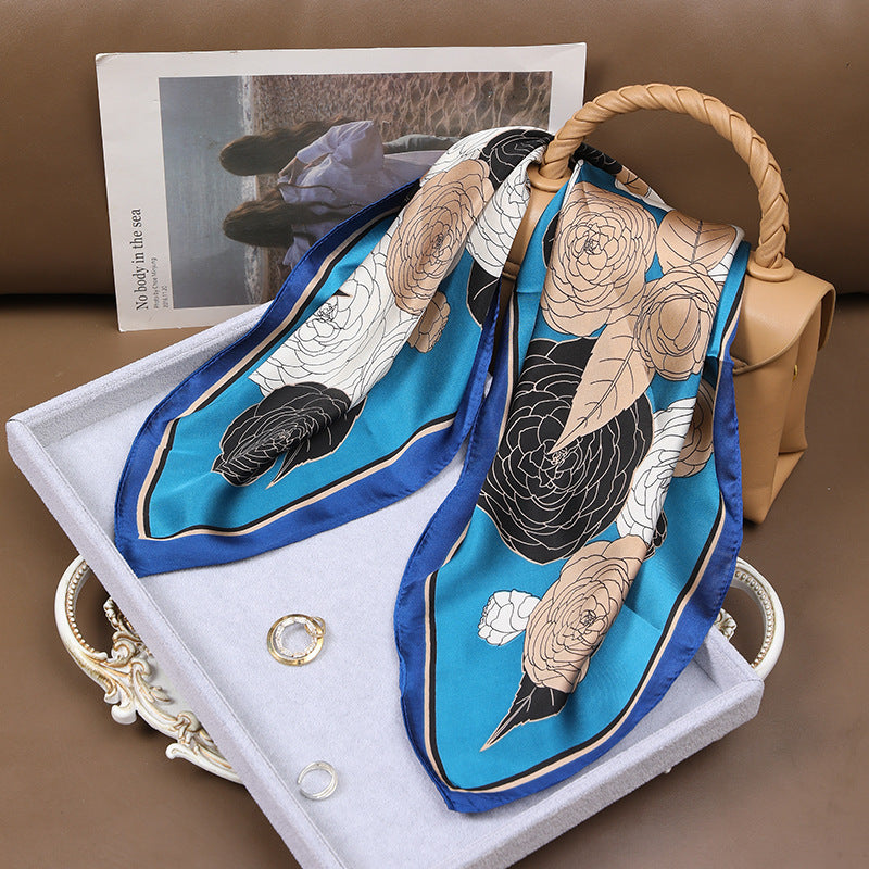 Blue Background Leaves