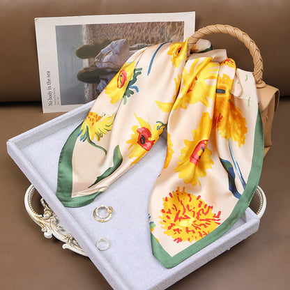 Tuilerie Touch – Silk Scarf (70 × 70 cm)