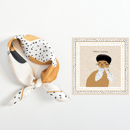 Petite Carré – Small Square Scarf (53 × 53 cm)