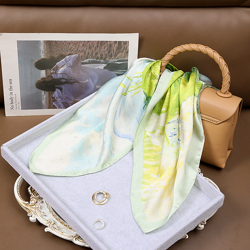 Tuilerie Touch – Silk Scarf (70 × 70 cm)