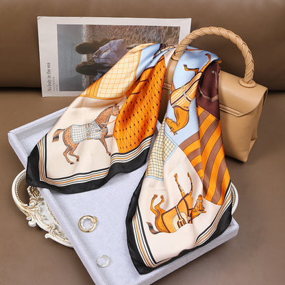 Tuilerie Touch – Silk Scarf (70 × 70 cm)