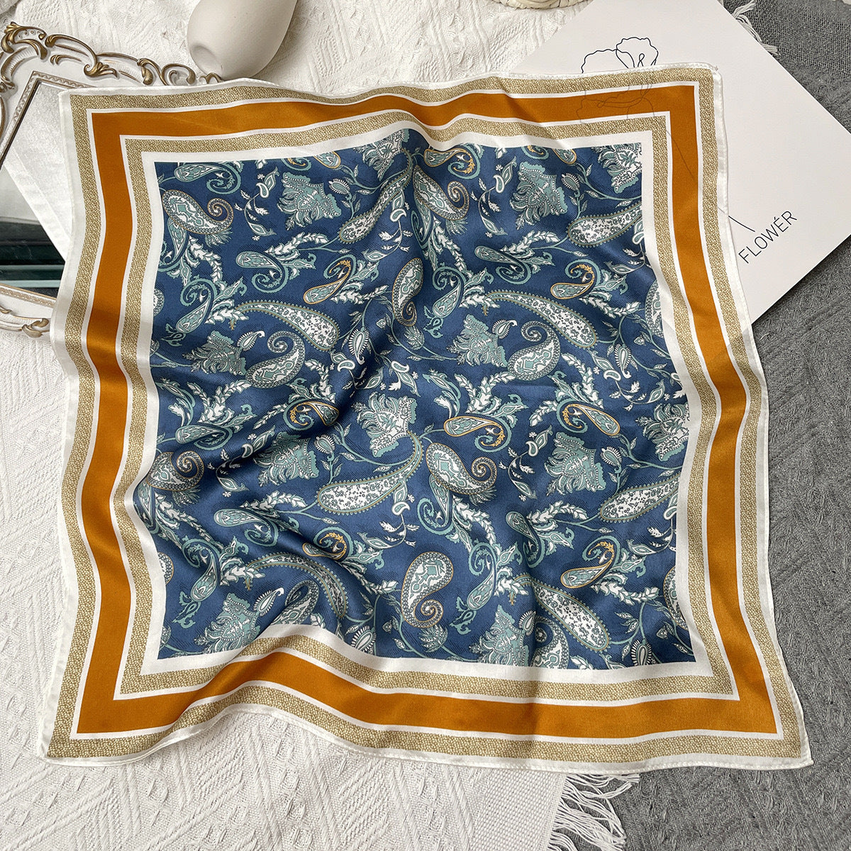 Waist Drum Blue Orange Edge