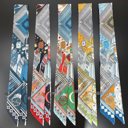 Voile de Lune – Ribbon Scarf (5 × 90 cm)