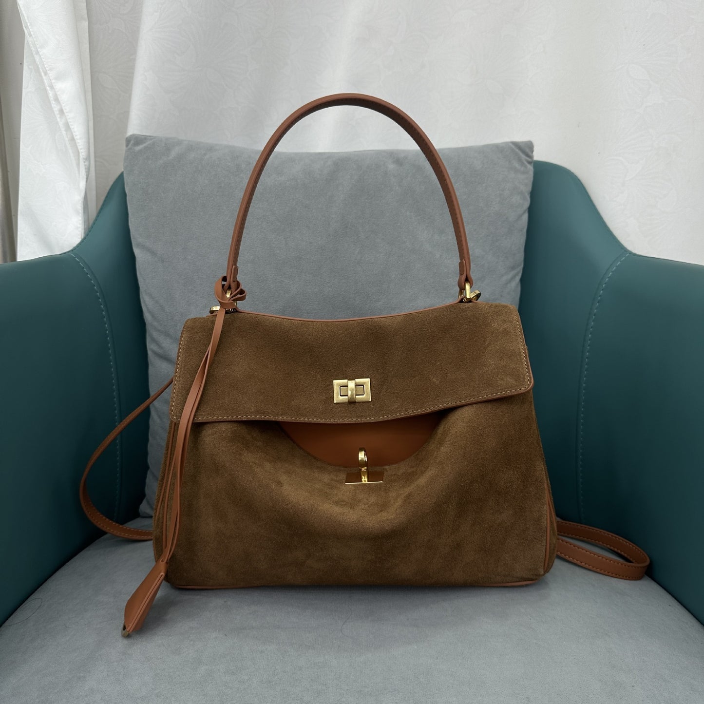Celine Suede Tote Bag