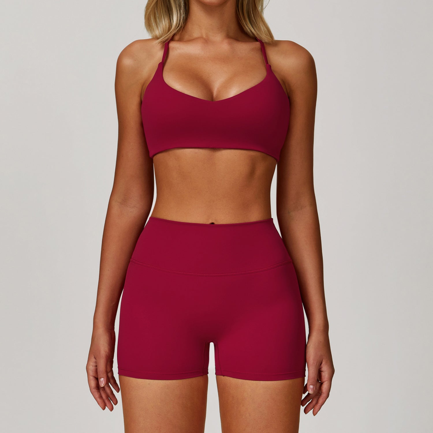Bra Shorts Raspberry Red